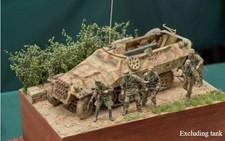 Modellino kit resina 1/35 soldati fanteria seconda guerra mondiale 5 figurine non assemblate non dipinte