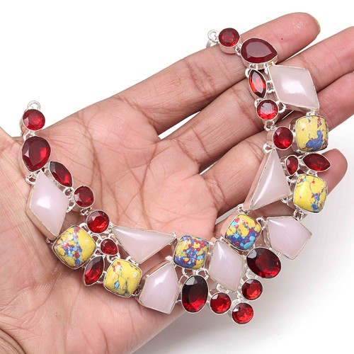 Collana rosa quarzo - rosa,