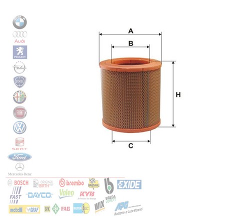 Filtro aria citroen jumper - aria,