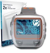 Bruni 2x Proteggi Schermo per Garmin Forerunner 310XT Pellicola Protettiva