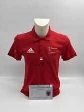 Adidas Polo Shirt Franz Beckenbauer Firmato Autografo COA S