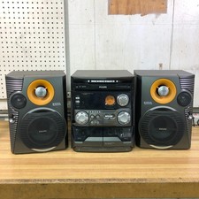 Philips FW-C550 Nero Doppio Cassette Deck 3 Altoparlanti Cambio CD (FUNZIONANTI)