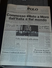 giornali d'epoca - IL POPOLO 14 MAGGIO 1978