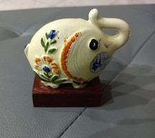 Statuina Elefante in porcellana dipinto a mano