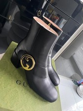 Stivali gucci pelle nera - pelle, con