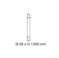 T8 TUBO LED 120CM 18W  PER