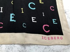 Foulard ICE BERG  Donna 100% Seta  Nero Bandana