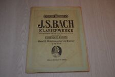 J.S. BACH -IL CLAVICEMBALO BEN TEMPERATO -REV. BUSONI -VOL. II PARTE 2-BREITKOPF