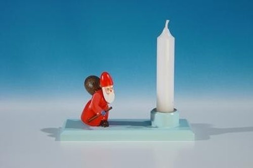 Portacandele babbo natale con - natale,