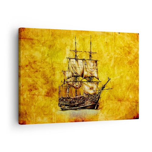 Quadro tela 70x50cm nave - su,