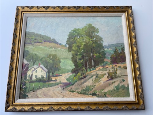 Antico dipinto paesaggio epoca - dipinto,