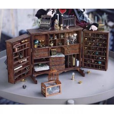 Casa delle bambole scala 1/6 miniature mobili portagioie Victoria incompiuta