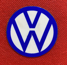 (G51) VOLKSWAGEN - ADESIVO STICKER Vintage 80 Plastic Screen Logo Motori 5,5 cm