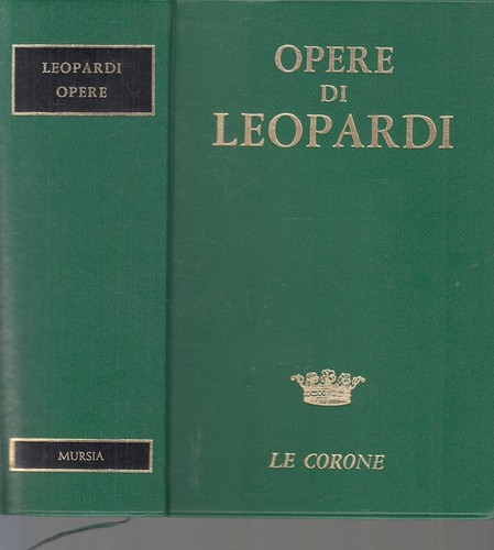 Opere leopardi mursia - opere,