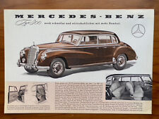 Mercedes Prospekt 300 Adenauer W186  3/1955 *NOS*