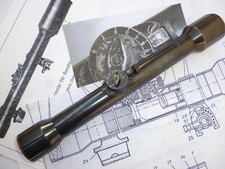 WW2 tedesco ZF39 CARL ZEISS JENA Zielvier cannocchiale da puntamento fucile da cecchino Mauser K98 Wehrmacht