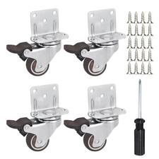 4 Pezzi Rotelle per Mobili Con