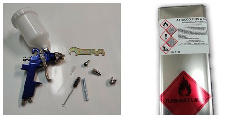 Kit pistola aerografo aria - ad,