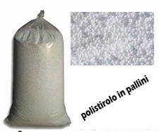 POLISTIROLO IN PALLINI PER RIEMPIMENTO POUF PUF IMBALLAGGIO EDILIZIA  2 KG F200