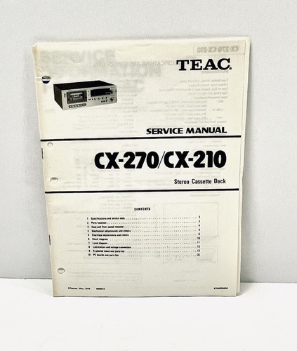 Teac 270 210 cassetta - teac,