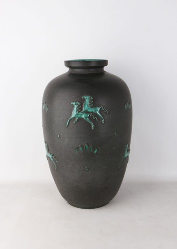 Vaso terra con decoro - da,