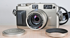 Contax G1 Carl Zeiss Planar 2/45mm T* con accessori manuale di istruzioni, 
