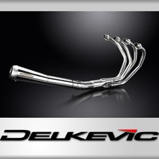 Silenziatore Honda CB400F Four 1975-1977 scarico inox lucido 4-1 cono retromarcia