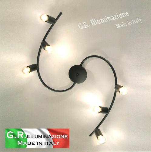 Plafoniera moderna luci nero - moderna,