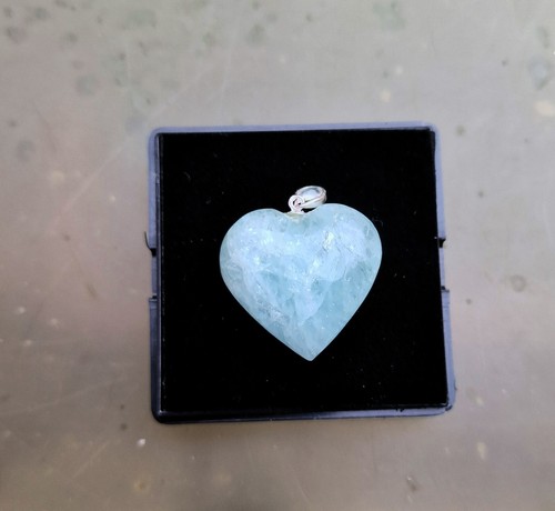 Cuore acquamarina 3 - cm, 3.28