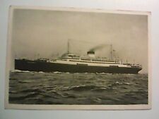 NAVE SHIP PIROSCAFO M/S VULCANIA COSULICH LINE TRIESTE MEDITERRANEO NORD AMERICA