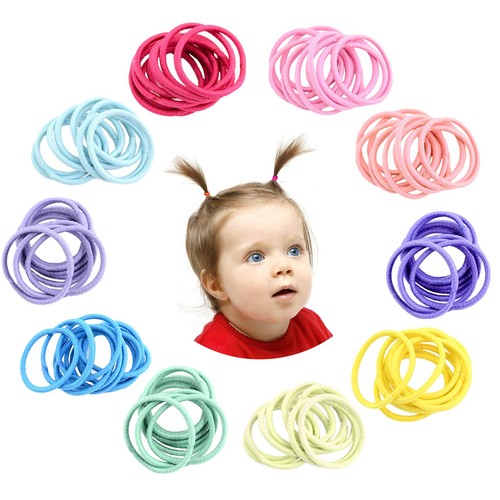 200 pezzi elastici capelli - pezzi,