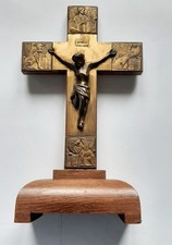 Antico crocifisso legno e