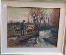 ANTONIO FERRETTI 1926-? --ISERNIA-PISA- STAUDACHER ARTE-' IL PASTORE'