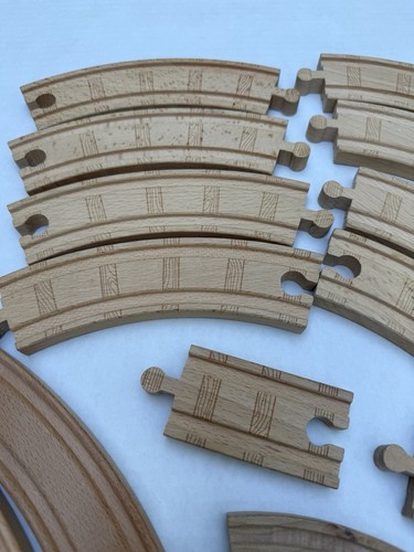 Pista treno legno curve - pista,