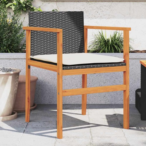 Sedie giardino con - cuscini, 2pz