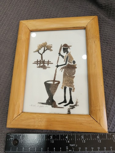 Quadro sabbia africana - , donna