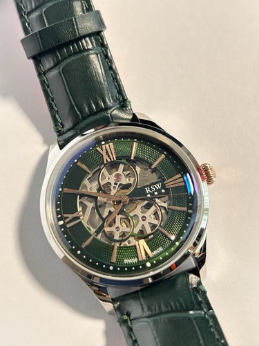 Skeleton automatic watch rose - automatic,
