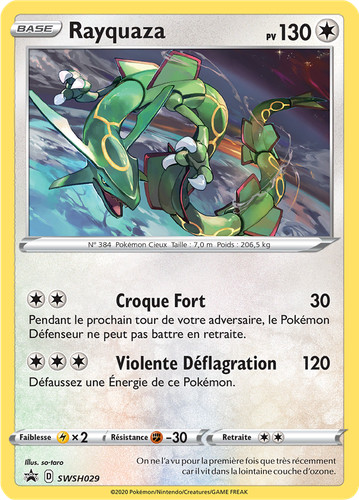 Carte pokémon rayquaza - pokémon,