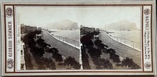 Italia Palermo Marina c1865 Foto G.Sommer Stereo Vintage Albumina §520