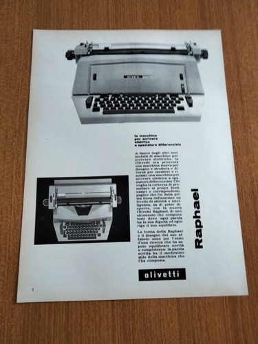 1961 olivetti raphael - 1961, macchina