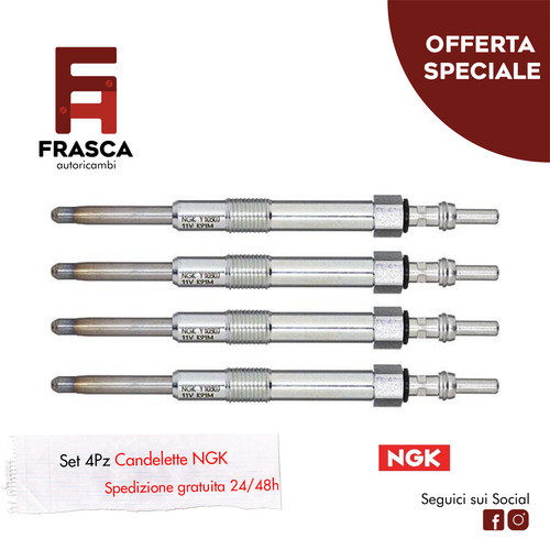 Candelette pezzi ngk alfa - 4,