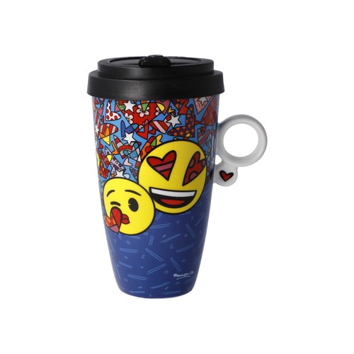 Tazza artistica con coperchio