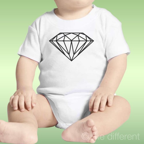 Body neonato unisex - unisex, diamante