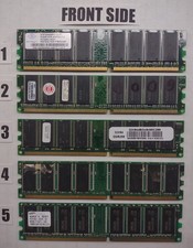 Lotto 5 DDR RAM 512MB 256MB