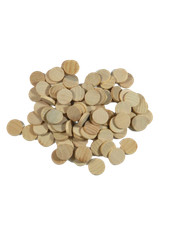 90pz (all'incirca) Copri Numeri in Legno per la Tombola Napoletana