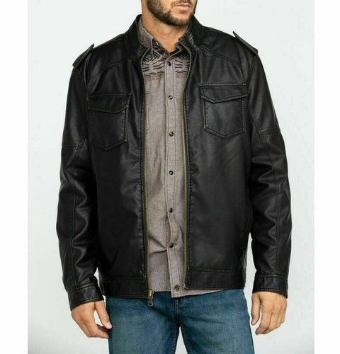 Giacca moto uomo pelle - giacca,