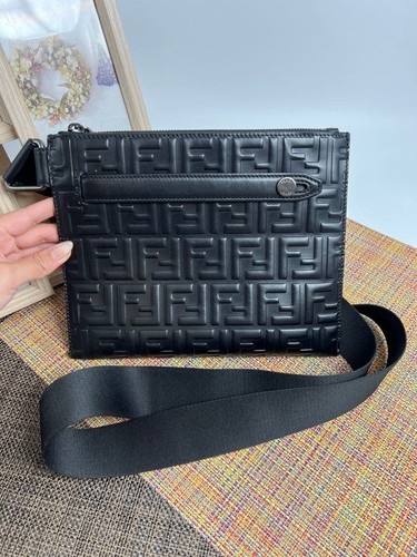Borsa messenger fendi pelle - fendi,