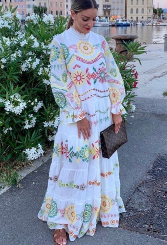 Maxi abito boho zara - abito,