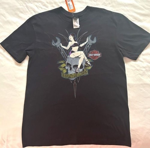 Shirt harley davidson - harley, nera