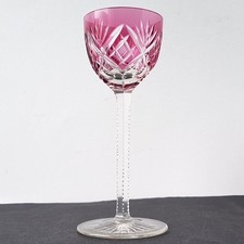 Vetro Liquore Cristallo Vetro Cammeo Oro-Rubino Tagliati a Mano Um 1900 N313